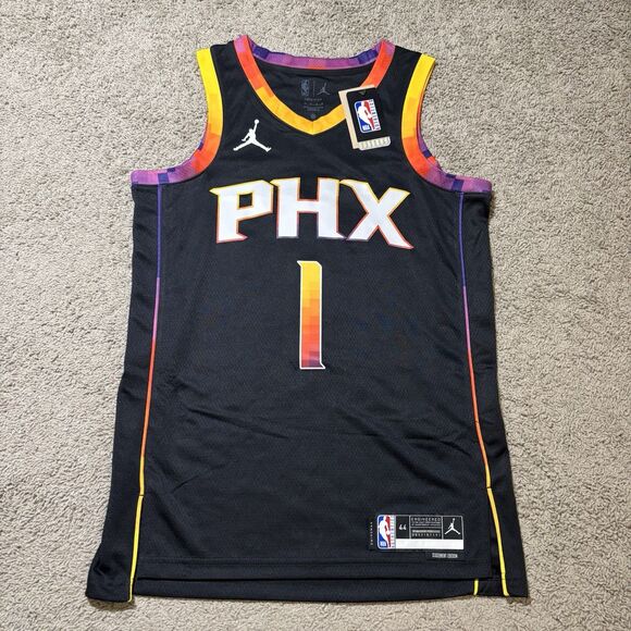 Jordan Devin Booker Phoenix Suns Black PHX Jersey Men’s M 44 Swingman NBA New!! - Picture 1 of 10